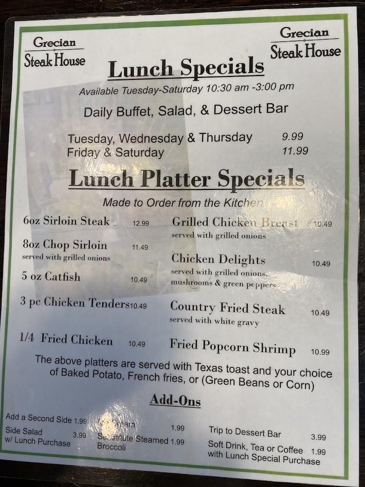 Grecian Steak & Seafood House Menu image 4